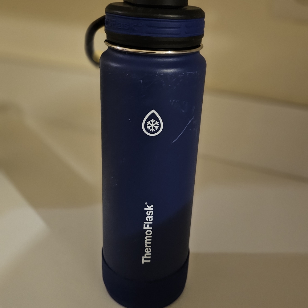 ThermoFlask Blue Insulated Water Bottle